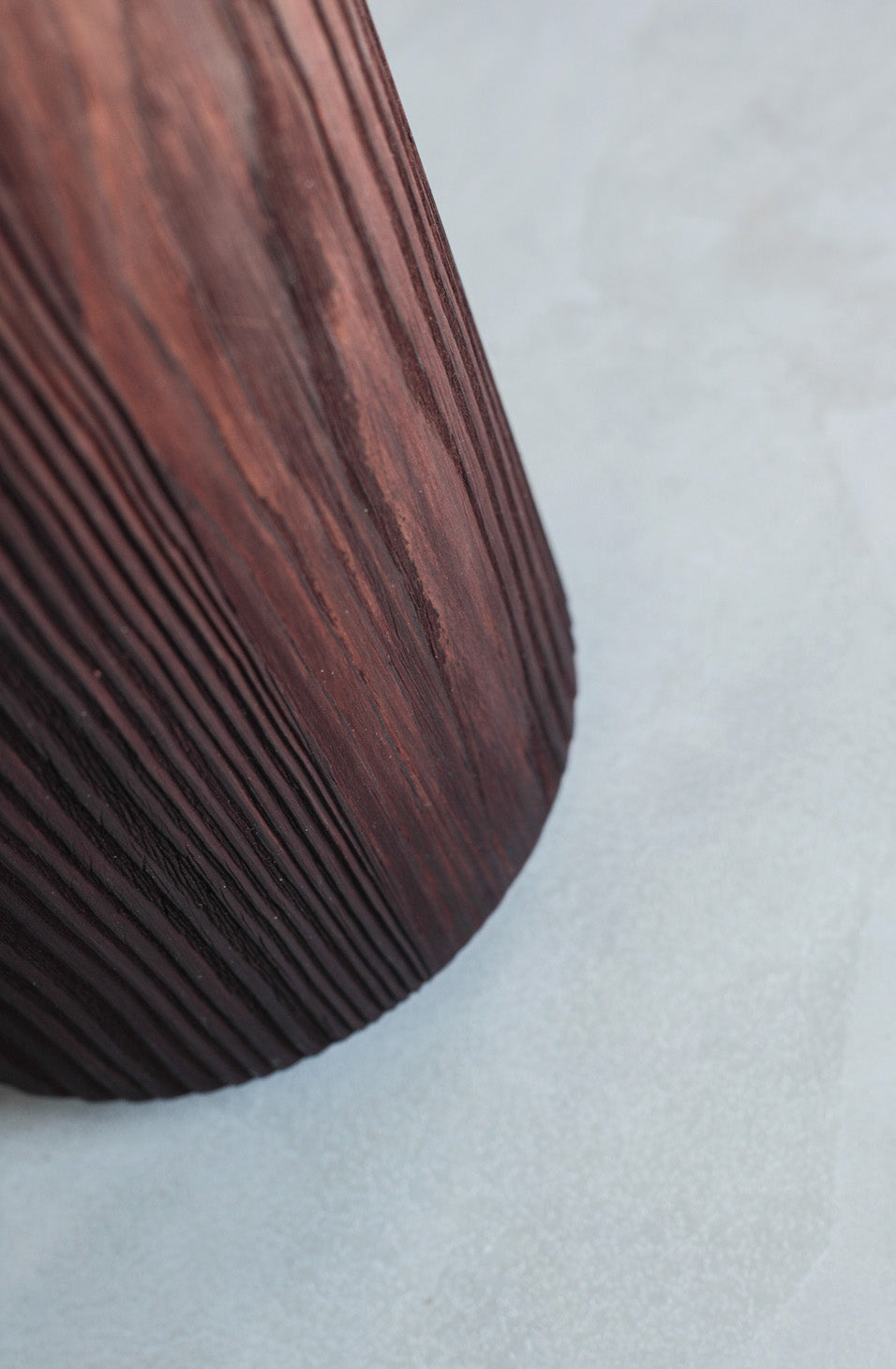 Close up image of brown color urns surface.